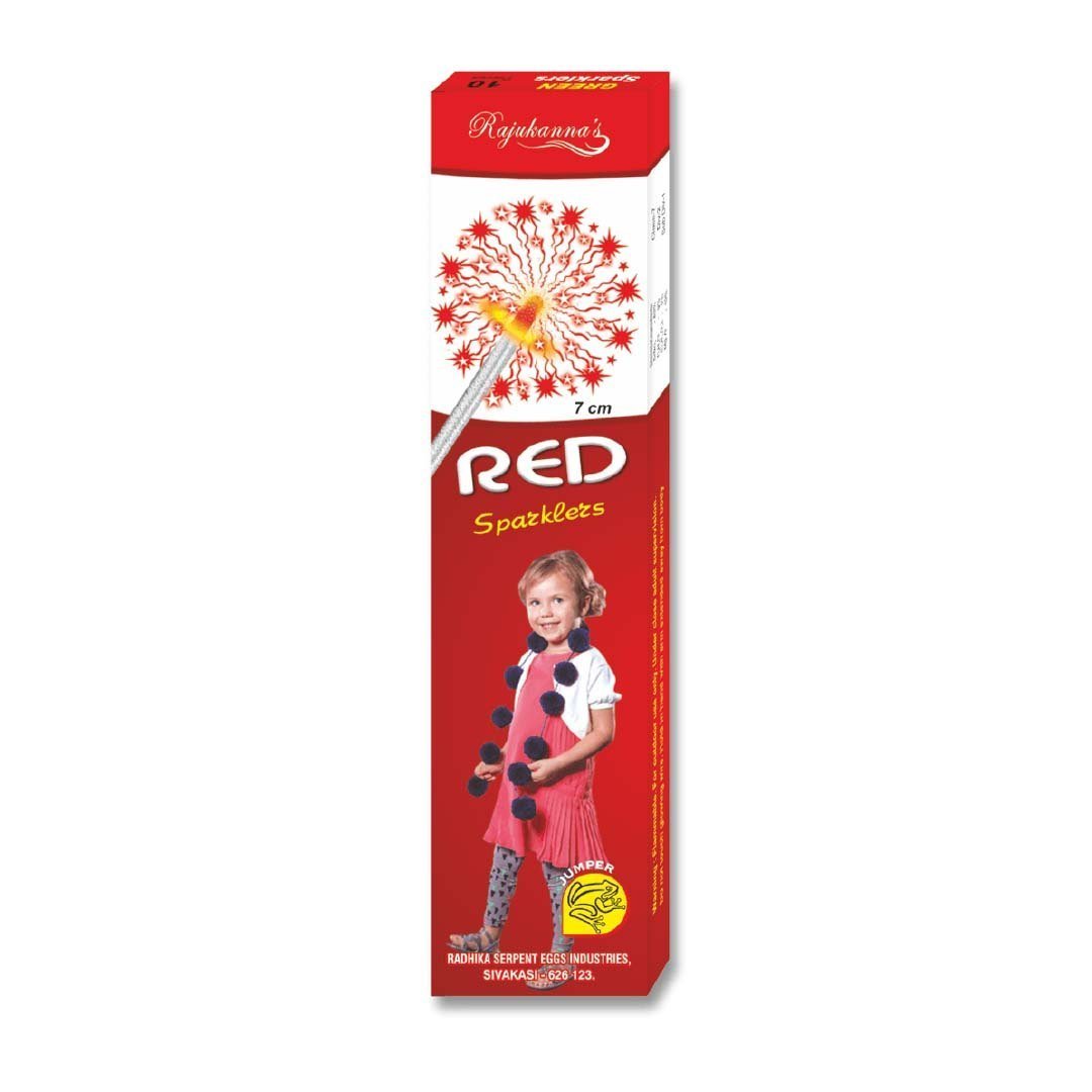 7 cm RED SPARKLERS